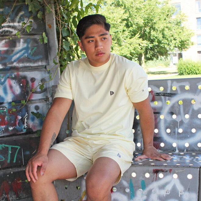 Donnay Heren - T-Shirt Vince - Pastel Yellow