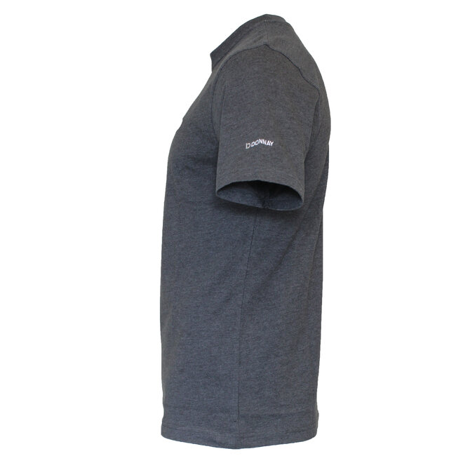 Donnay Heren - T-Shirt Vince - Donkergrijs gemêleerd