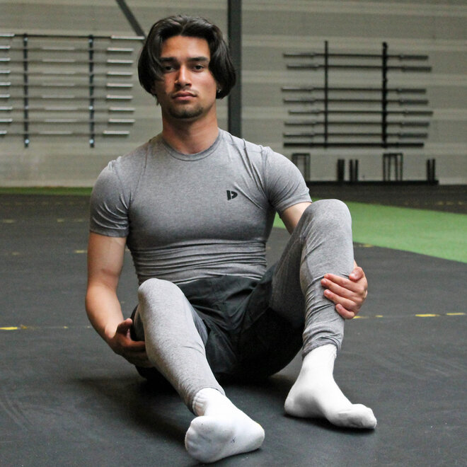 Donnay Heren - 2-Pack - Compressie Sport Legging - Zwart & Donkergrijs