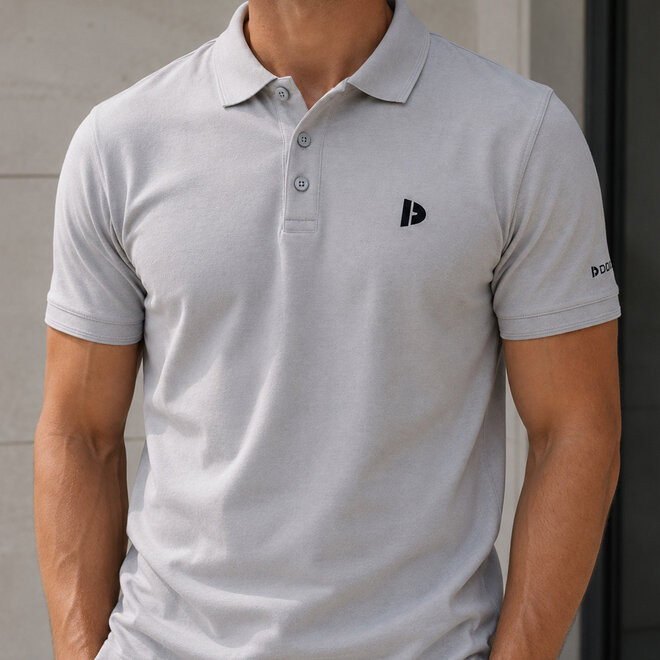 Donnay Heren - 3-Pack - Polo shirt Noah - Navy / Wit / Light Grey