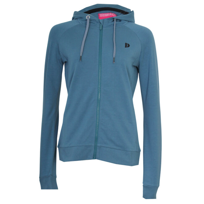 Donnay Dames - Stretch Vest met capuchon Jale - Denim Blue