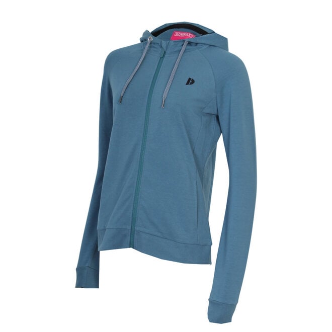 Donnay Dames - Stretch Vest met capuchon Jale - Denim Blue