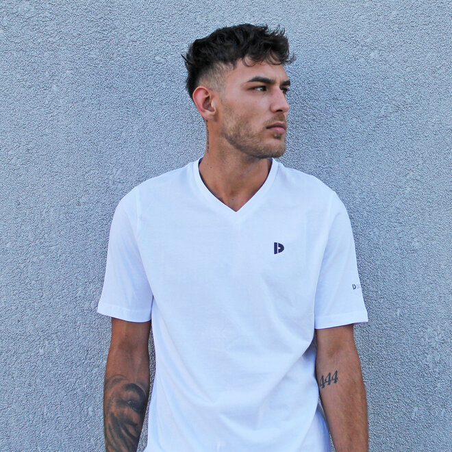 Donnay Heren - V-neck T-Shirt Berno - Wit