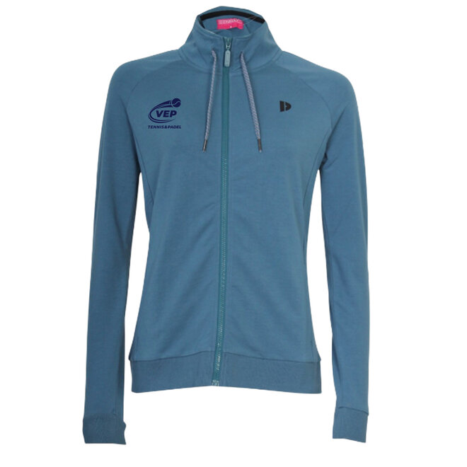Donnay Dames - VEP Stretch Vest met kraag (668774) - Denim Blue