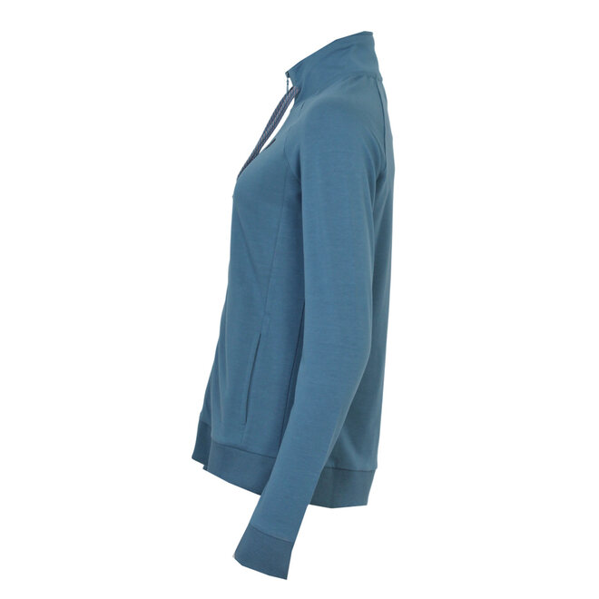 Donnay Dames - VEP Stretch Vest met kraag (668774) - Denim Blue