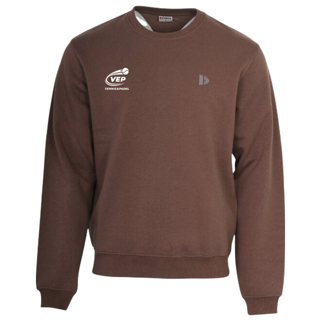 Donnay Heren - VEP Fleece Crew Sweater (450040) - Brown