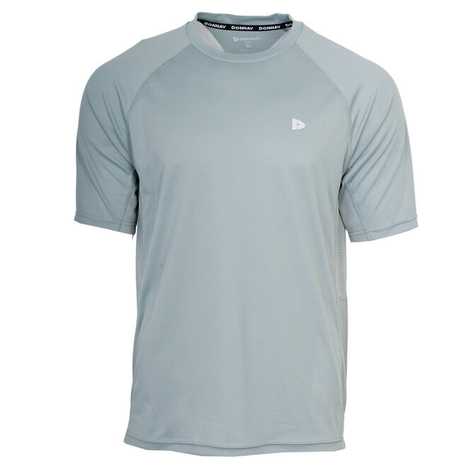 Donnay Heren - 2-Pack - Sport T-shirt André - Granite Green