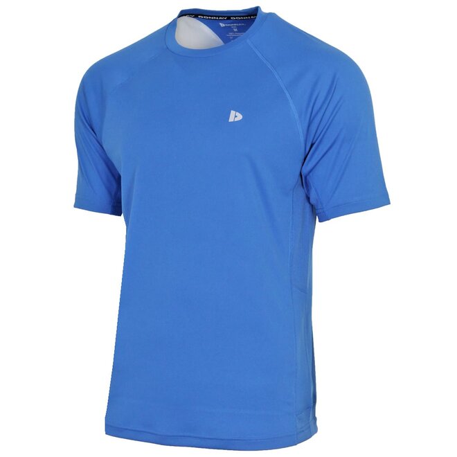 Donnay Heren - 2-Pack - Sport T-shirt André - True Blue & Denim Blue