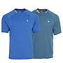 Donnay Heren - 2-Pack - Sport T-shirt André - True Blue & Denim Blue