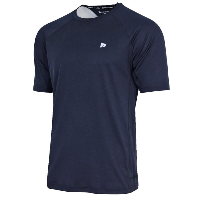 Donnay Heren - 2-Pack - Sport T-shirt André - Navy & Granite Green