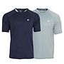 Donnay Heren - 2-Pack - Sport T-shirt André - Navy & Granite Green
