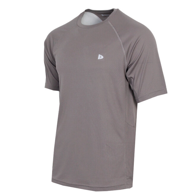 Donnay Heren - 2-Pack - Sport T-shirt André - Steel Grey & Granite Green