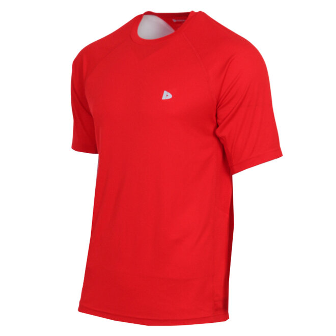 Donnay Heren - 2-Pack - Sport T-shirt André - Poppy Red & Granite Green