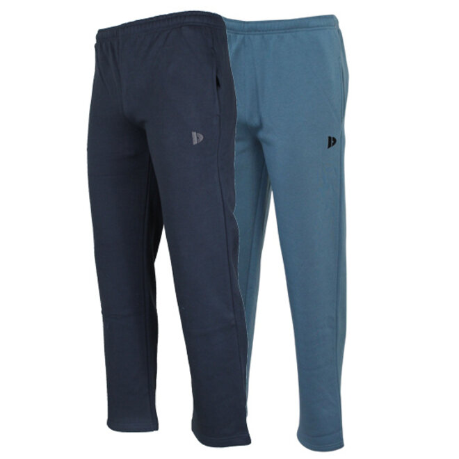 Donnay Heren - 2-Pack - Joggingbroek Wess - Navy & Denim Blue