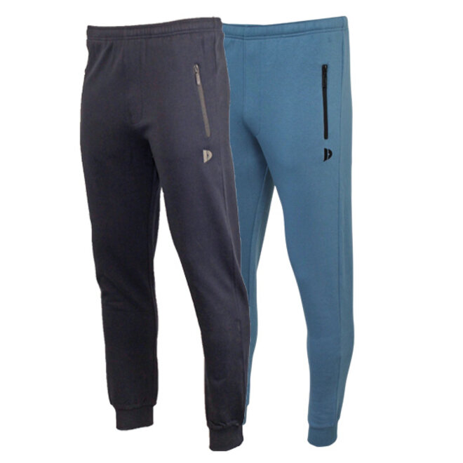 Donnay Heren - 2-Pack - Joggingbroek Jack - Navy & Denim Blue