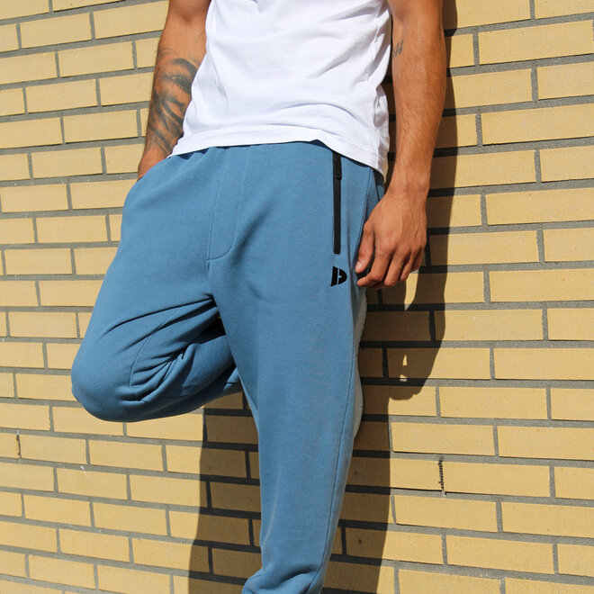 Donnay Heren - 2-Pack - Joggingbroek Jack - Donkergrijs & Denim Blue
