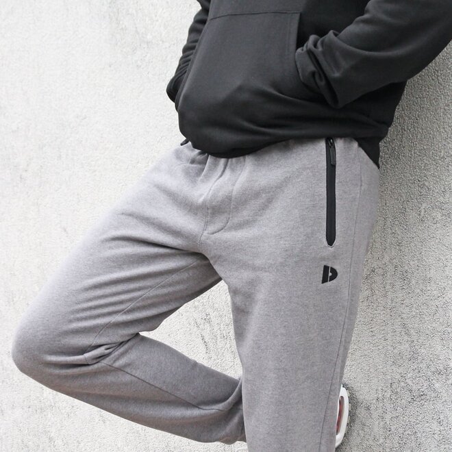 Donnay Heren - 2-Pack - Joggingbroek Jack - Zilvergrijs & Denim Blue
