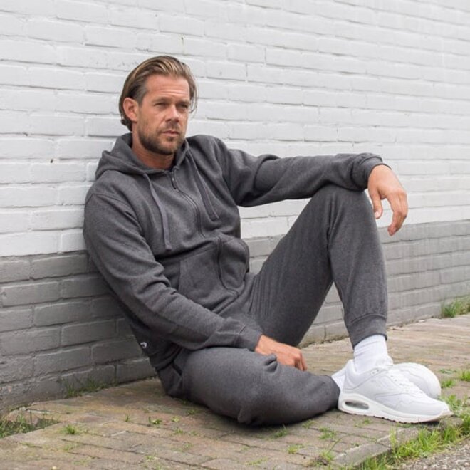 Donnay Heren - 2-Pack - Joggingbroek Jack - Donkergrijs & Light Grey