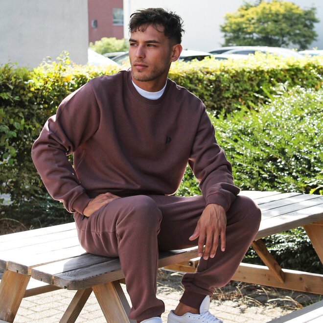 Donnay Heren - 2-Pack - Joggingbroek Jack - Donkergrijs & Brown