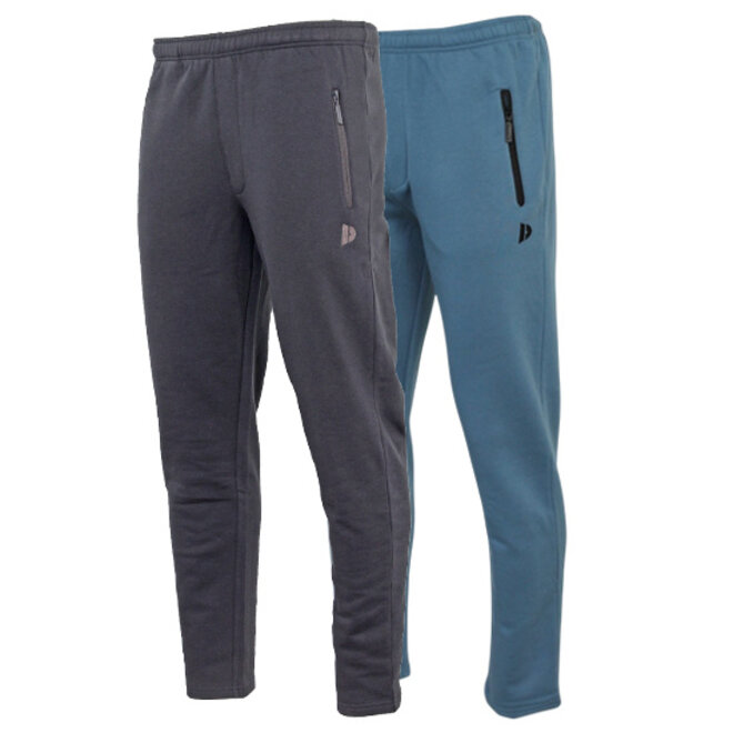 Donnay Heren - 2-Pack - Joggingbroek rechte pijp Sky - Navy & Denim Blue