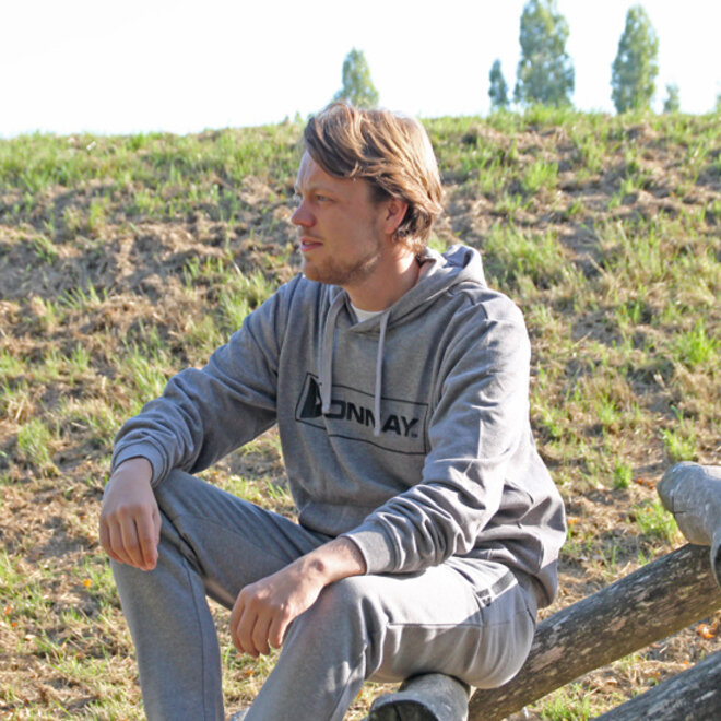 Donnay Heren - 2-Pack - Joggingbroek rechte pijp Sky - Zilvergrijs & Brown