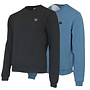 Donnay Heren - 2-Pack - Fleece Crew Sweater Dean - Zwart & Denim Blue