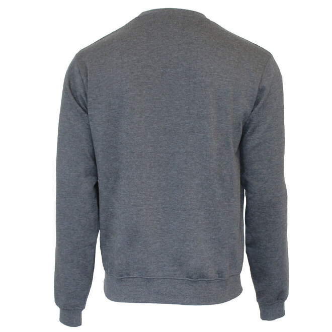 Donnay Heren - 2-Pack - Fleece Crew Sweater Dean - Donkergrijs & Denim Blue