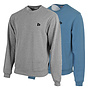 Donnay Heren - 2-Pack - Fleece Crew Sweater Dean - Zilvergrijs & Denim Blue