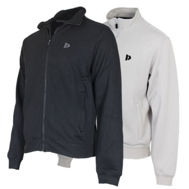 Donnay Heren - 2-Pack - Vest met kraag Bryan - Zwart & Light Grey