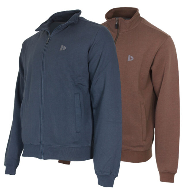 Donnay Heren - 2-Pack - Vest met kraag Bryan - Navy & Brown