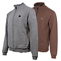 Donnay Heren - 2-Pack - Vest met kraag Bryan - Zilvergrijs & Brown