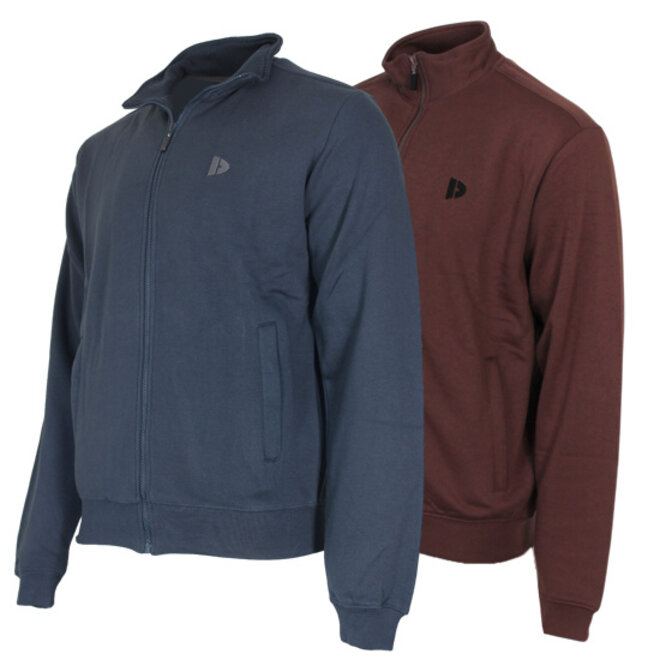 Donnay Heren - 2-Pack - Vest met kraag Bryan - Navy & Brown