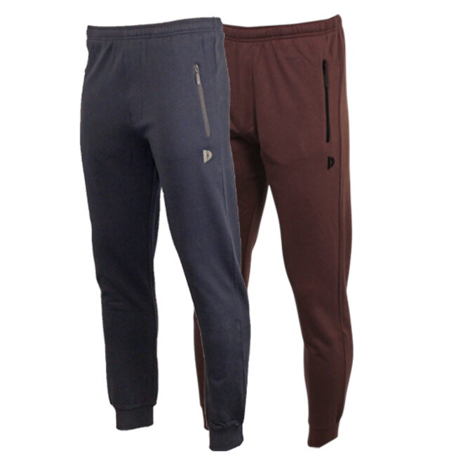 Donnay Heren - 2-Pack - Joggingbroek Jack - Navy & Brown