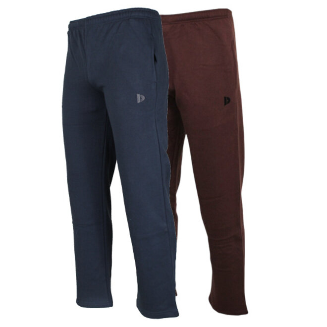 Donnay Heren - 2-Pack - Joggingbroek Wess - Navy & Brown