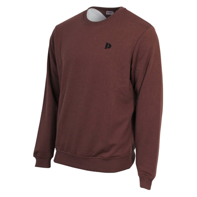 Donnay Heren - Fleece Crew Sweater Dean - Brown