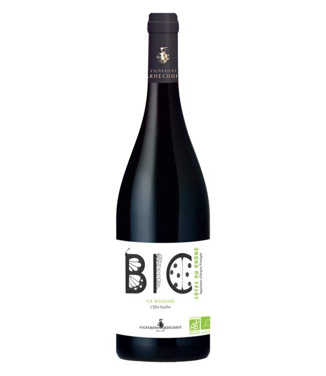 Vignerons Ardéchois Côtes du Rhône AC L'Effet Papillon BIO 2022