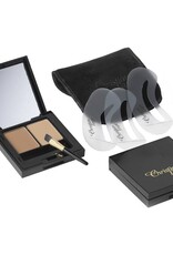 Christian Faye Wenkbrauwpoeder DUO set, compleet met sjablonen en kwast - Brown