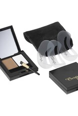 Christian Faye Wenkbrauwpoeder DUO Highlighter set, compleet met sjablonen en kwast - Medium