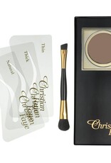 Christian Faye Wenkbrauwpoeder set, compleet met sjablonen en kwast - Irid Brown
