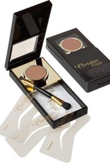 Christian Faye Wenkbrauwpoeder set, compleet met sjablonen en kwast - Bronze
