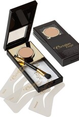 Christian Faye Wenkbrauwpoeder set, compleet met sjablonen en kwast - Tan