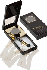 Christian Faye Wenkbrauwpoeder set, compleet met sjablonen en kwast - Charcoal
