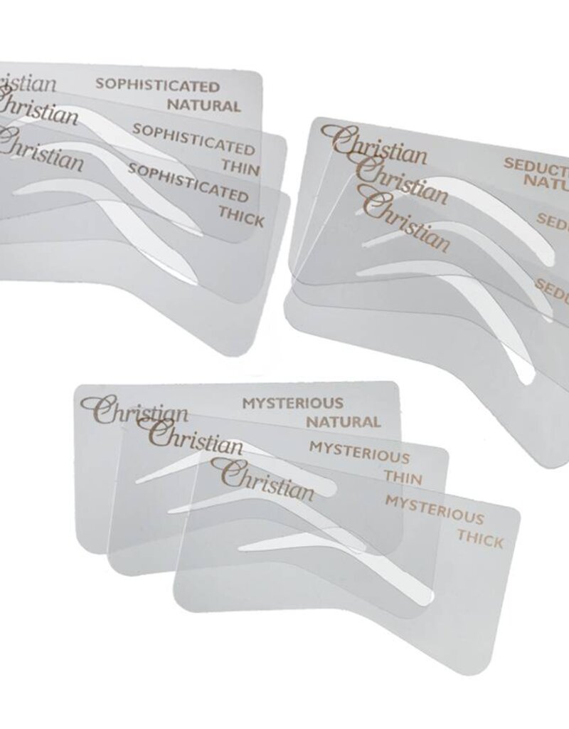 Christian Faye Wenkbrauw sjablonen set Mysterious/Seductive/Sophisticated