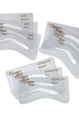 Christian Faye Wenkbrauw sjablonen set Sexy/Petit/Attractive