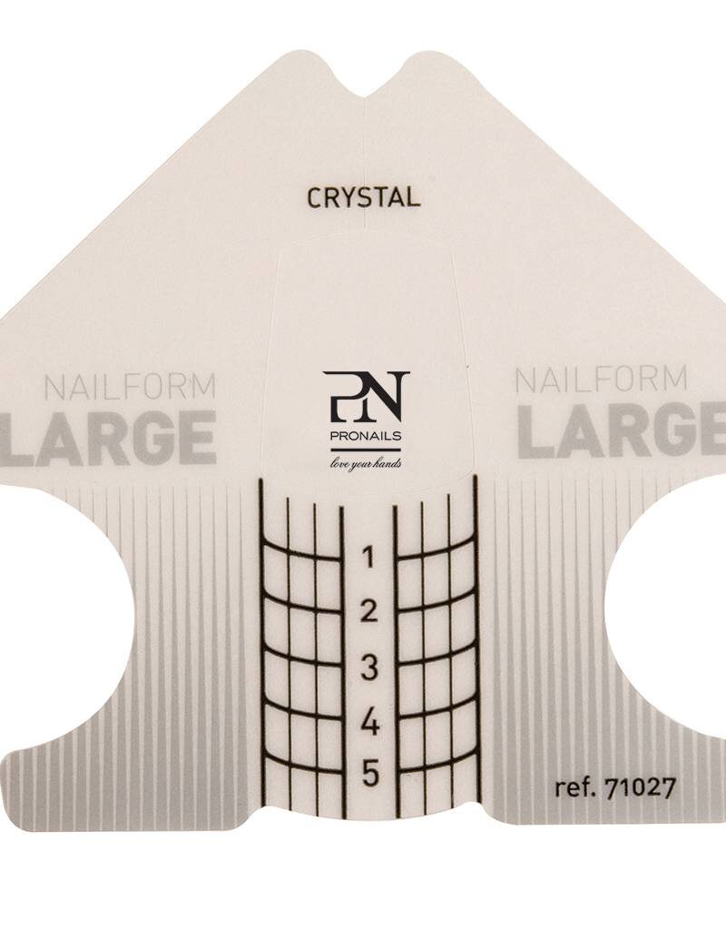 Pronails Crystal Nail Forms Large 500 stuks