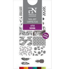 Pronails Stamping Plate Little Havana + Scraper