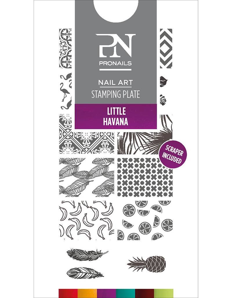 Pronails Stamping Plate Little Havana + Scraper