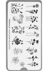Pronails Stamping Plate Wildflowers + Scraper