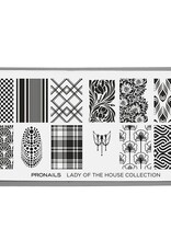 Pronails Stamping Plate Lady Of The House + Scraper