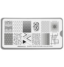 Pronails Stamping Plate Shape Your Future + Scraper
